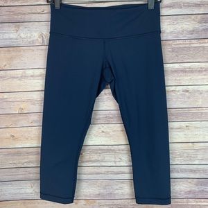 Lululemon Navy Blue Crop Luxtreme Running Legging